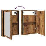 Bathroom Mirror Cabinet Old Wood 42x12x60 cm Engineered Wood 862229