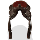 Western Saddle. Headstall&Breast Collar Real Leather 13" Brown 91351