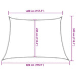 ZNTS Sunshade Sail 160 g/m² Red 4/5x3 m HDPE 311655