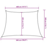 ZNTS Sunshade Sail 160 g/m² Red 4/5x3 m HDPE 311655