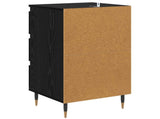 Sideboard with Drawer Black oak 35 x 40 x 70 cm Engineered wood 881698