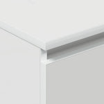 Sideboard High Gloss White 60x35x98.5 cm Engineered Wood 800537