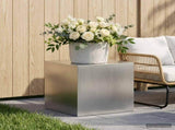 Plant Stand Silver 40 x 40 x 40 cm Steel 8012524
