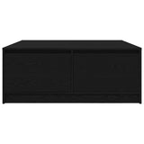 Coffee Table with Drawers Black Oak 100x100x40 cm 3328400