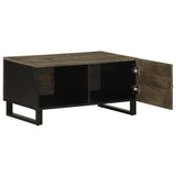 Coffee Table Black 80x50x40 cm Solid Wood Mango 4017688