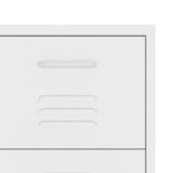 Drawer Cabinet White Steel Medium Fully Extendable 336152