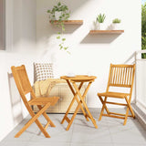 Garden Bistro Set 3 pcs Brown Solid Acacia Wood 42000947