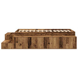 Storage Bed Frame Old wood 234 x 103 x 53.5 cm Engineered wood 3335595