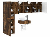 Bathroom Furniture Set 5 pcs Smoked Oak 3407251