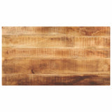Table Top 120x60x1.5 cm Rectangular Solid Wood Rough Mango 371336