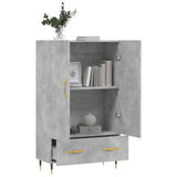 Highboard Concrete Grey 69.5x31x115 cm Engineered Wood 828216