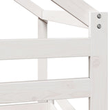 Bunk Bed without Mattress White 90x190 cm Single Solid Wood Pine 3281965