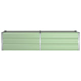 Planter Pastel Green 195 x 50 x 45 cm Galvanised Steel 42018256