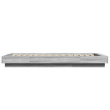 Bed Frame with LED Lights without Mattress Grey Sonoma 75x190cm 3281159