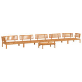 Pallet Sofa Set Natural Wood Solid Acacia wood Large Modular 3209441