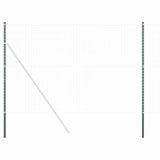 Fence Posts 12 pcs Green 210 cm Powder-coated steel 42012744