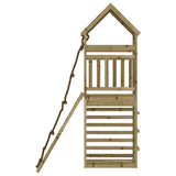 Playhouse with Climbing Wall Impregnated Wood Pine 3156921