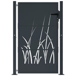 Garden Gate Anthracite 105x130 cm Steel Grass Design 153168