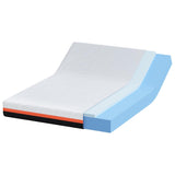Mattress White and Grey 160 x 200 cm Gel Memory Foam 4106355