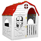 Kids Foldable Playhouse with Working Door and Windows 92577