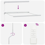 Retractable Awning Anthracite and White 3x2.5 m Fabric&Aluminium 3216133