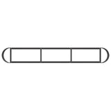 Raised Garden Bed Black 280 x 40x 40 cm 8011698