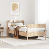 Bed Frame without Mattress 75x190 cm Small Single Solid Wood Pine 3306951