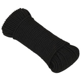 Work Rope Black 4 mm 500 m Polyester 152806