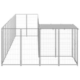 Dog Kennel Silver 7.26 m Steel 3082243