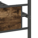 Bed Frame without Mattress Smoked Oak 100x190 cm Engineered Wood 4106755