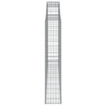 Arched Gabion Basket 300x30x160/180 cm Galvanised Iron 153508