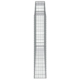 Arched Gabion Basket 300x30x160/180 cm Galvanised Iron 153508