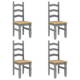 5 Piece Dining Set PANAMA Grey Solid Wood Pine 3345210