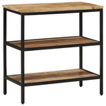 Console Table 70x35x70 cm Solid Rough Wood Mango 374072