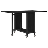 Folding Dining Table with Castors 130 x 80 x 76.5 cm 8006043