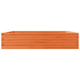 Garden Planter Wax Brown 110x110x23 cm Solid Wood Pine 847215