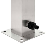 45453 Garden Water Column Stainless Steel Square 95 cm