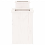 Planter Bench White 184.5x39.5x56.5 cm Solid Wood Pine 825171