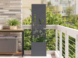 Garden Privacy Screen Anthracite 32 x 150 cm Cold-rolled steel 876394
