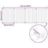 Dog Gate 4 pcs Black 60 x 80 cm Galvanised Steel 892015