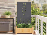 Garden Privacy Screen Anthracite 50 x 140 cm Cold-rolled steel 876338