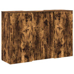 Reception Desk Smoked Oak 155x50x103.5 cm Engineered Wood 3324200