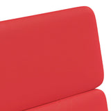 Dining Chairs with Wheels with Wheels 2 pcs Red 58 x 65 x 98 cm 42017888