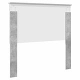 Headboard with Headboard Concrete Grey 100 cm Engineered wood 887795
