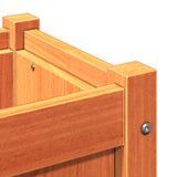 Garden Planters 2 pcs Wax Brown Solid Wood Pine 837399