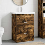 Bathroom Furniture Set Smoked Oak 61 x 40 x 84.5 cm 3404370