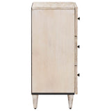 Sideboard with Drawer White 40 x 33.5 x 75 cm Solid Mango Wood 4018391