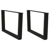Coffee Table Legs V-Shape 2 pcs Black 70x cm Steel 4012636