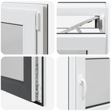 Basement Window "RISOR" 80x50 cm Tilt&Turn DIN Right Anthracite 4108394