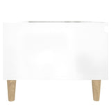 Side Tables 2 pcs High Gloss White 50x46x35 cm Engineered Wood 819505